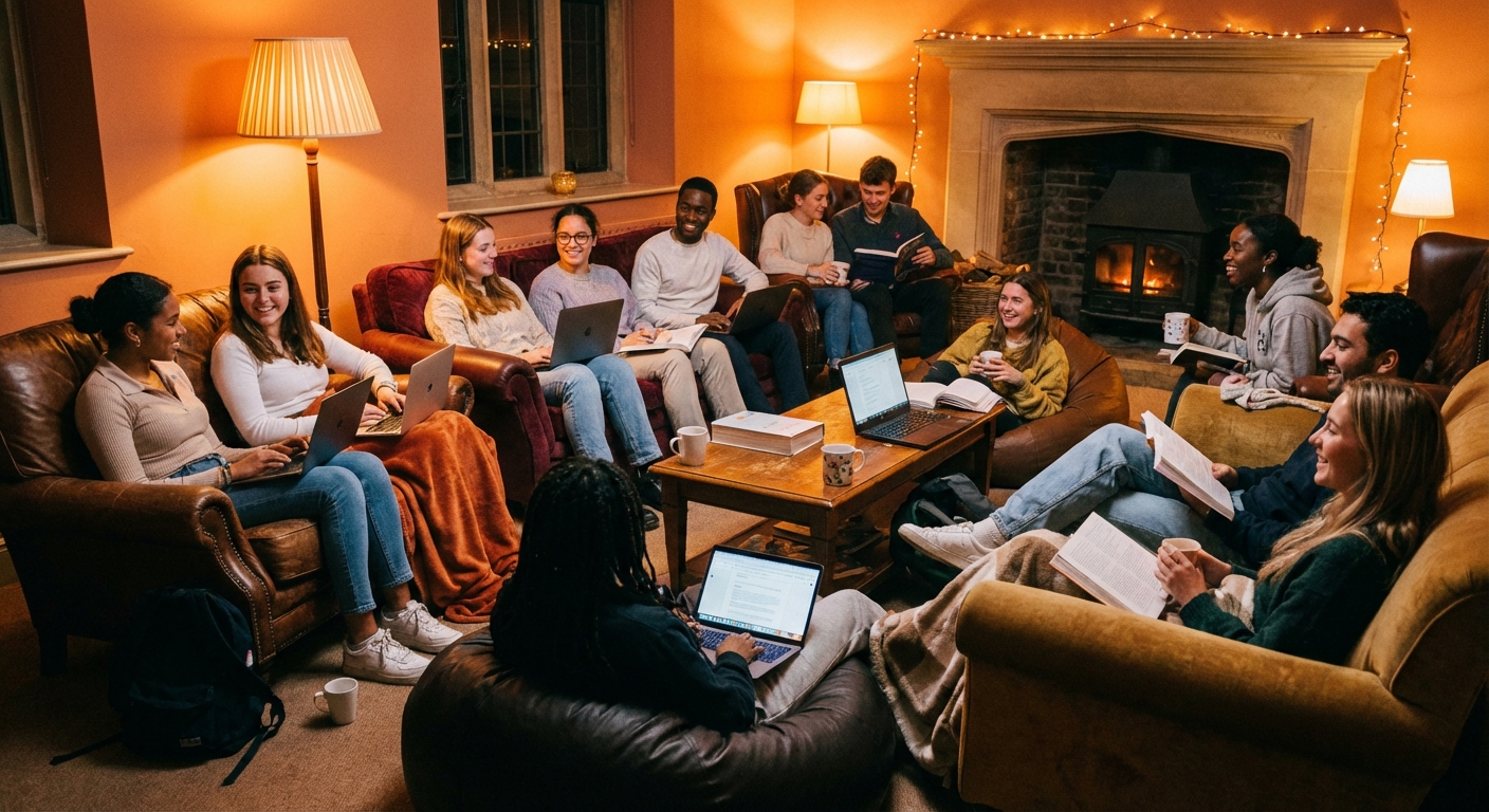 Students learning together